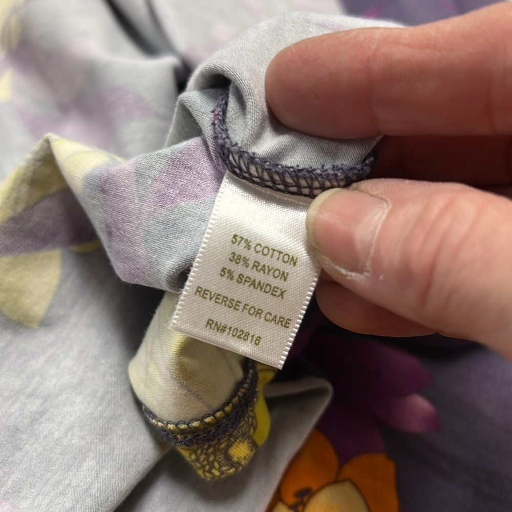 Garnet Hill Twist Strap Purple Floral Maxi Dress Size Small - Picture 10 of 11